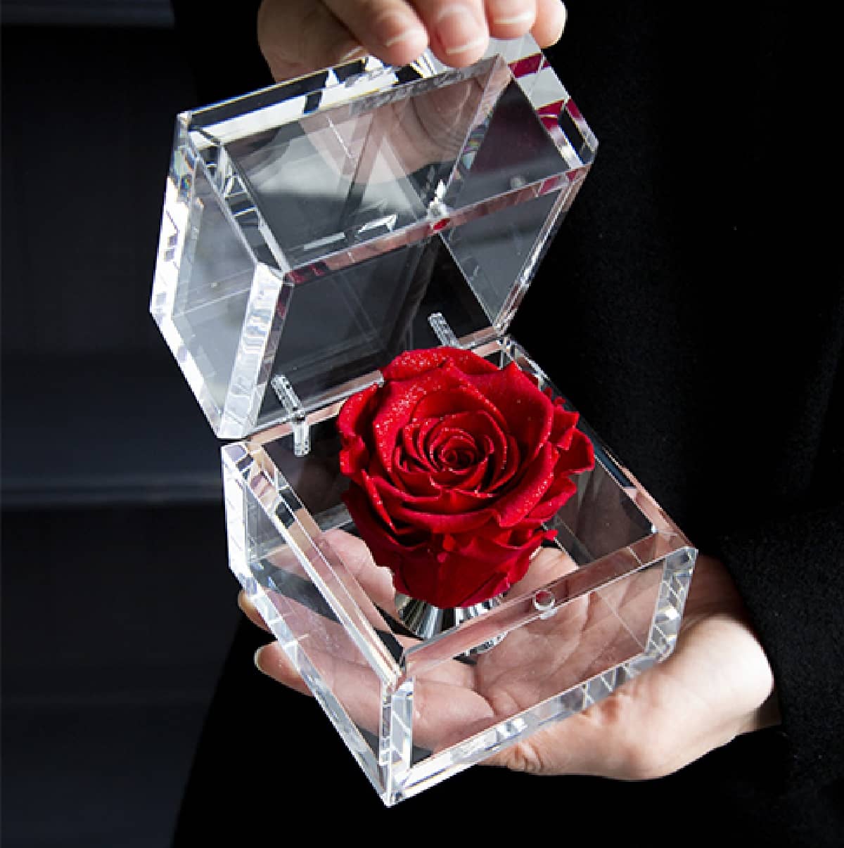 ローズギャラリー　ダイヤモンドローズボックス　プリザーブドフラワー　薔薇