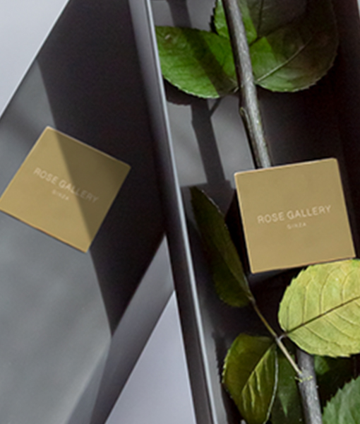 ロゴ入りメタルプレート